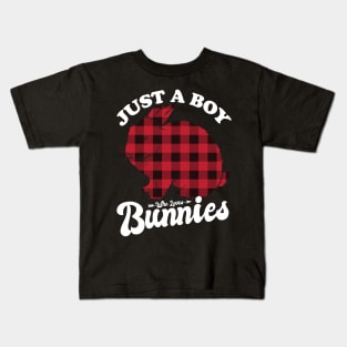 Just a boy who loves Bunnies Kids T-Shirt